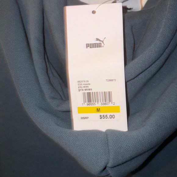 Puma Men's Dark Teal Hoodie - Picture 3 of 3